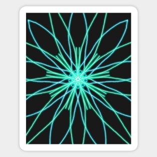 neon flower Sticker